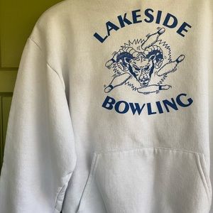 Vintage Lakeside Bowling Hoodie